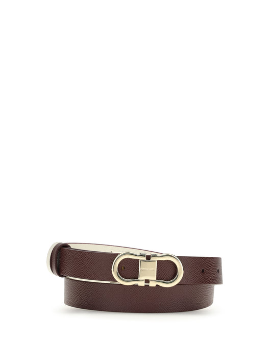 FERRAGAMO Reversible and adjustable Gancini Belt