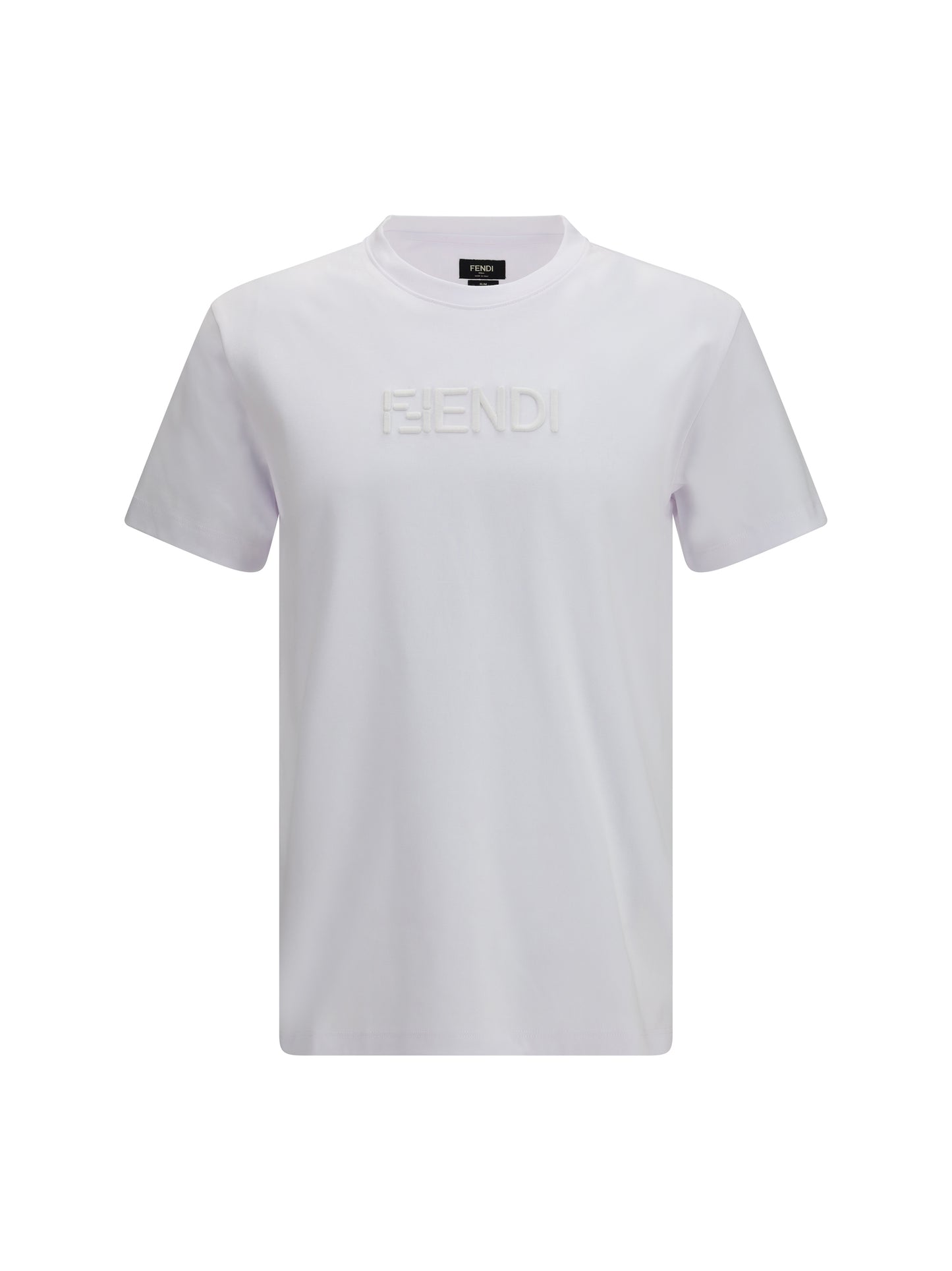 FENDI Cotton T-shirt with embroidered logo