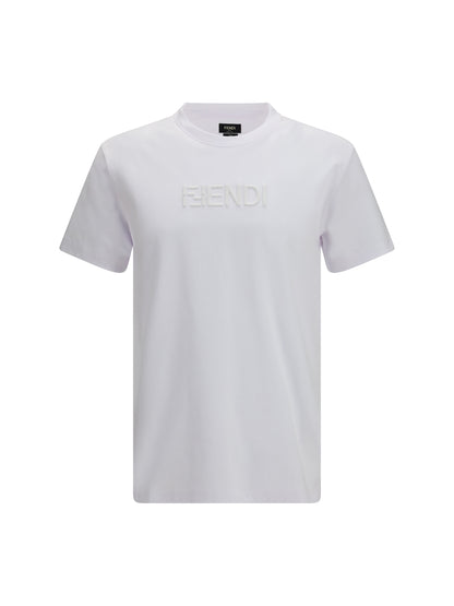 FENDI Cotton T-shirt with embroidered logo