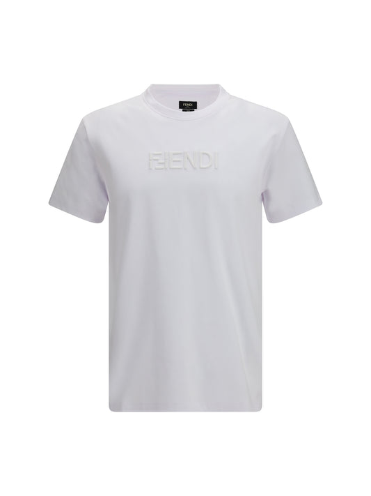 FENDI Cotton T-shirt with embroidered logo