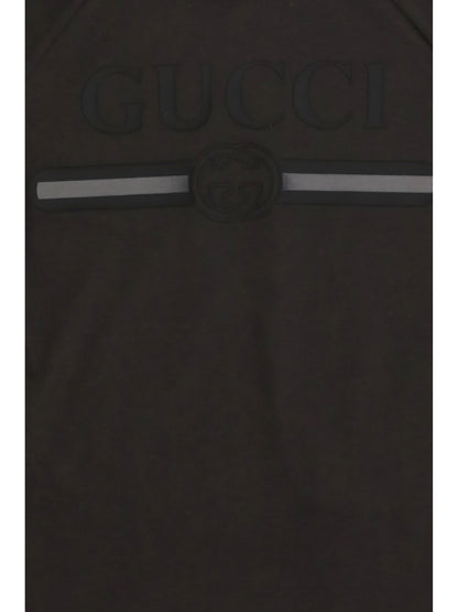 Gucci Logo T-shirt for Boy - Dusty Dark Grey/Mc