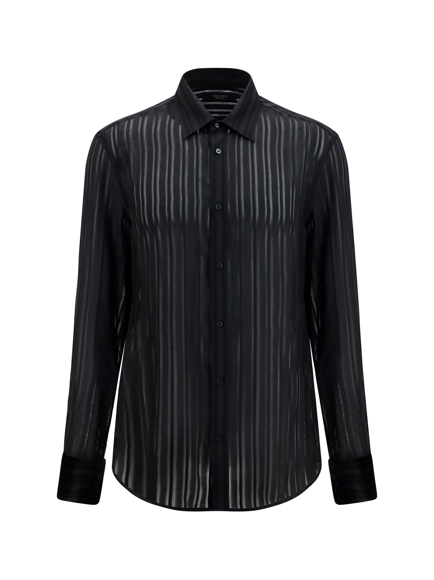 GUCCI Striped silk gauze Shirt