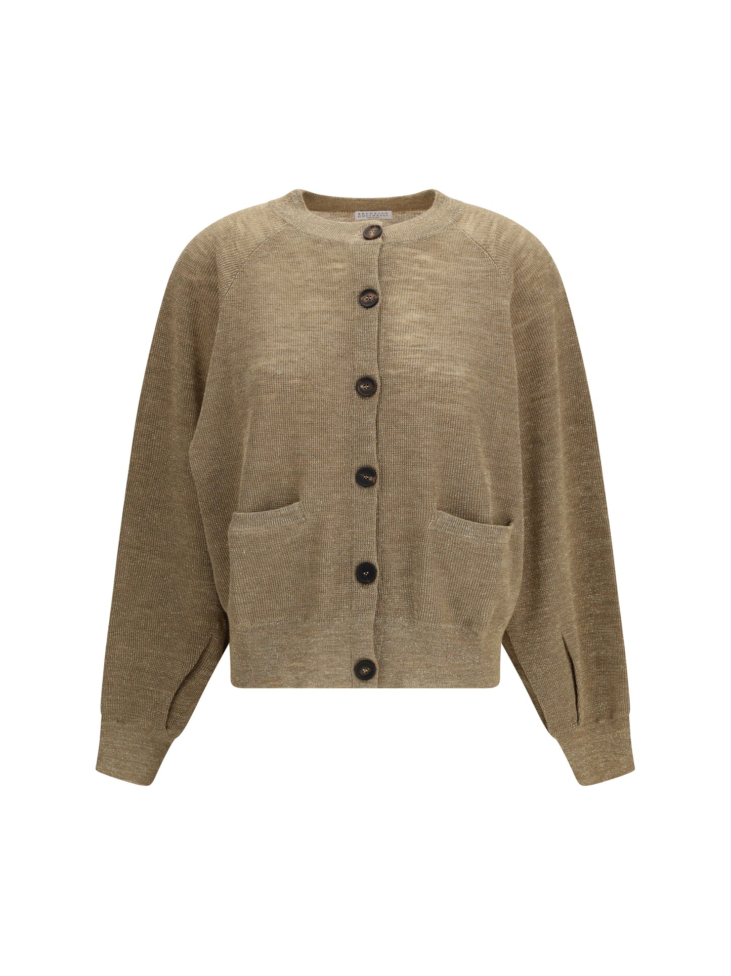 BRUNELLO CUCINELLI Linen blend Cardigan with lurex effect