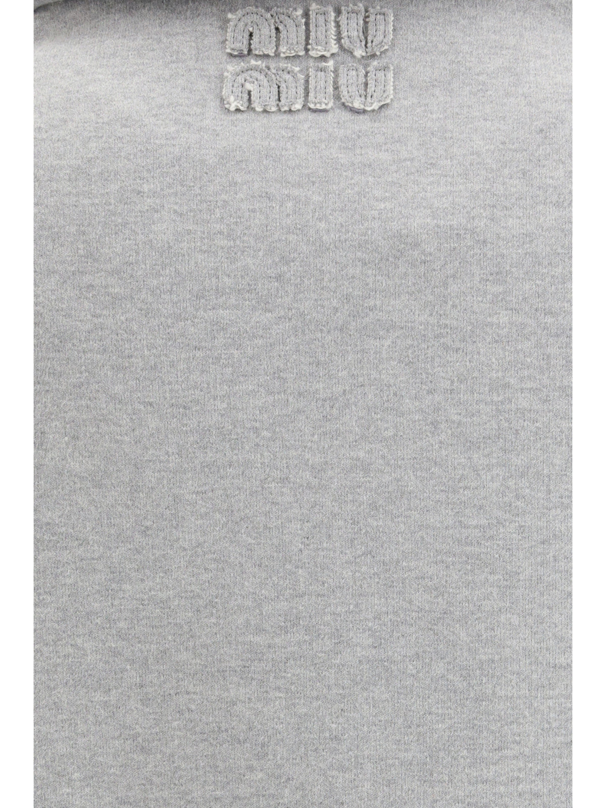 Miu Miu Sweatshirt with oblique zip closure - Grey