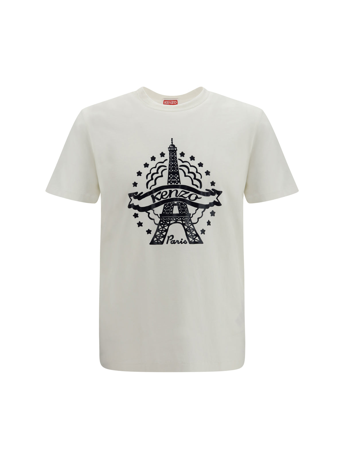 Kenzo Kenzo Eiffel Tower Design cotton T-shirt - Off White