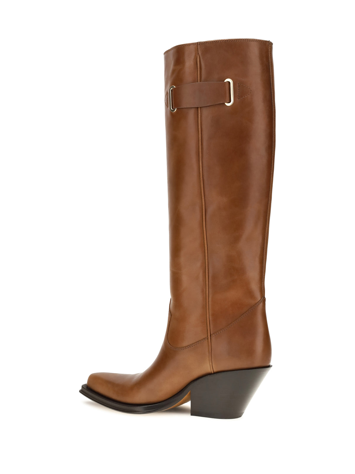 Chloé Azelan over-the-knee leather Boots - Amber Brown