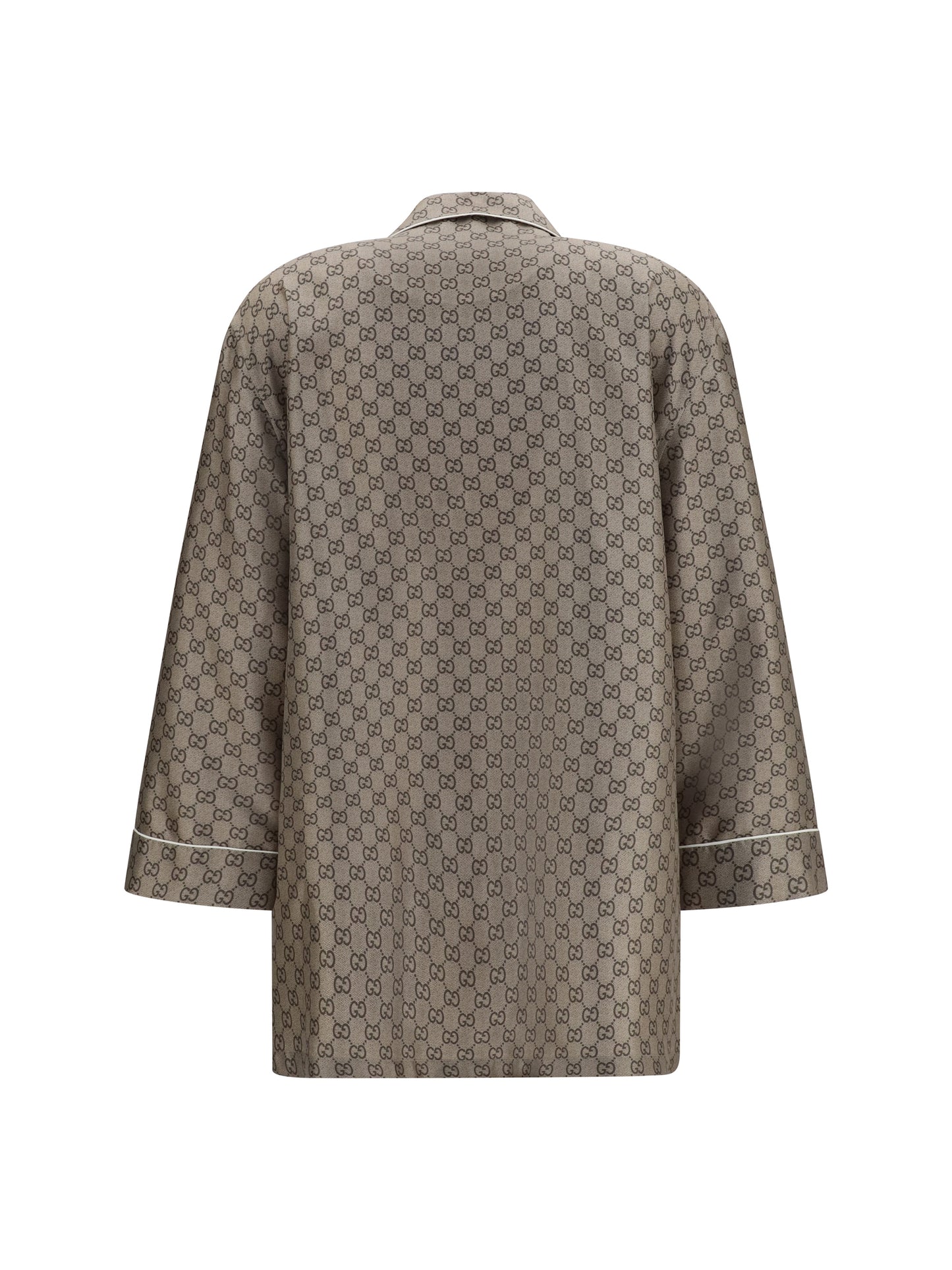 GUCCI Printed silk twill Shirt