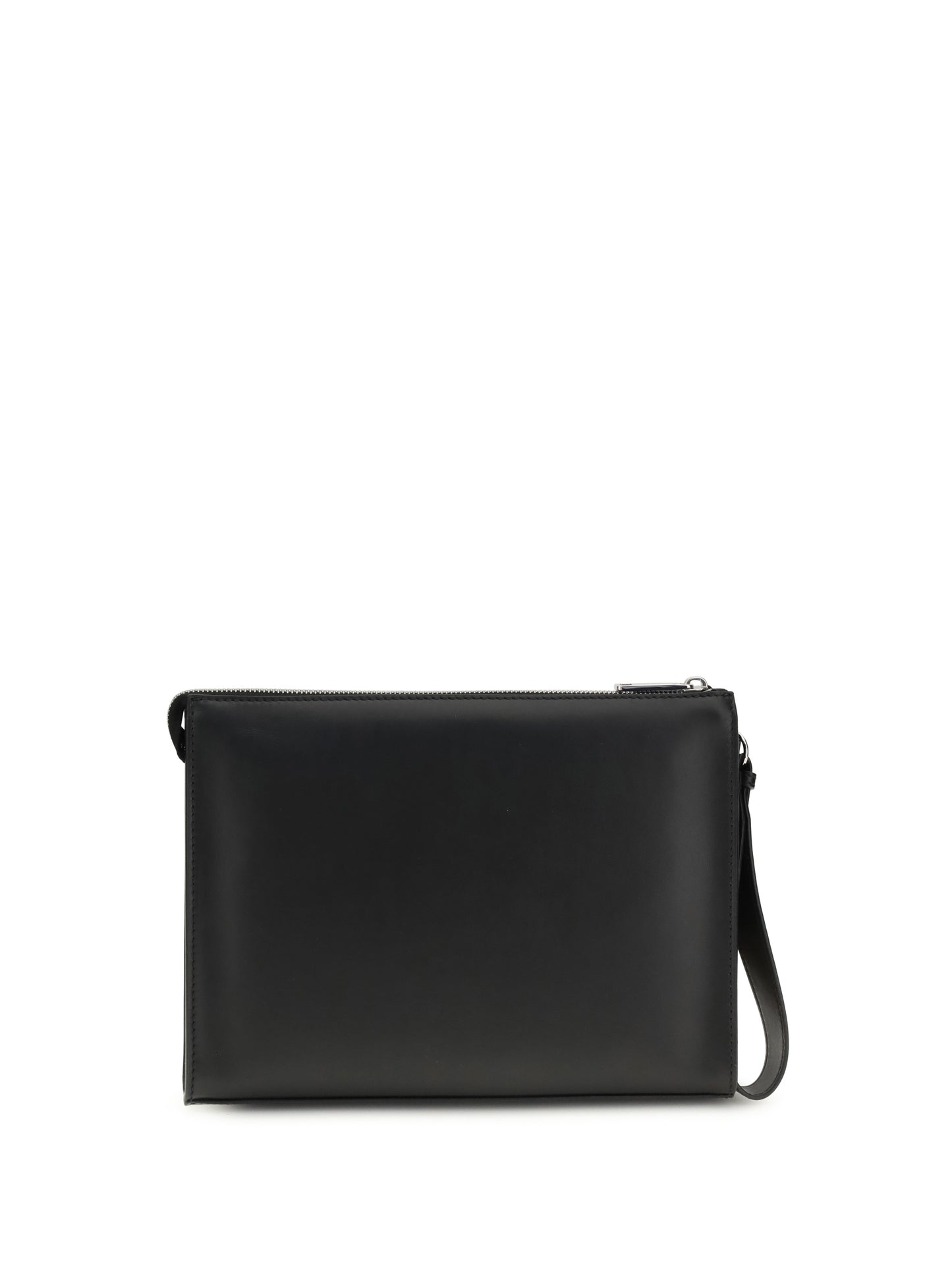 FENDI Leather FF canvas Pouch