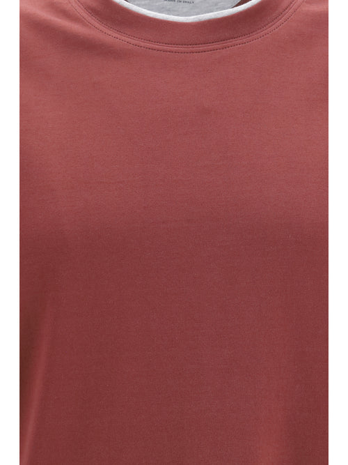 Brunello Cucinelli Cotton T-shirt - Lava