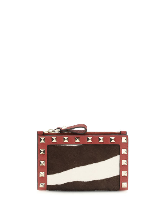 VALENTINO GARAVANI Rockstud animalier Coin Purse