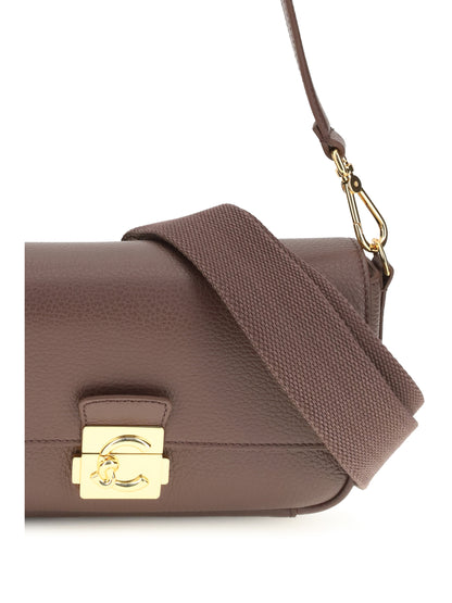 Coccinelle C-Me Lock medium Shoulder Bag - Berry