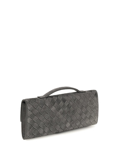 Bottega Veneta Andiamo Clutch - Obsidian Grey-Vi Si
