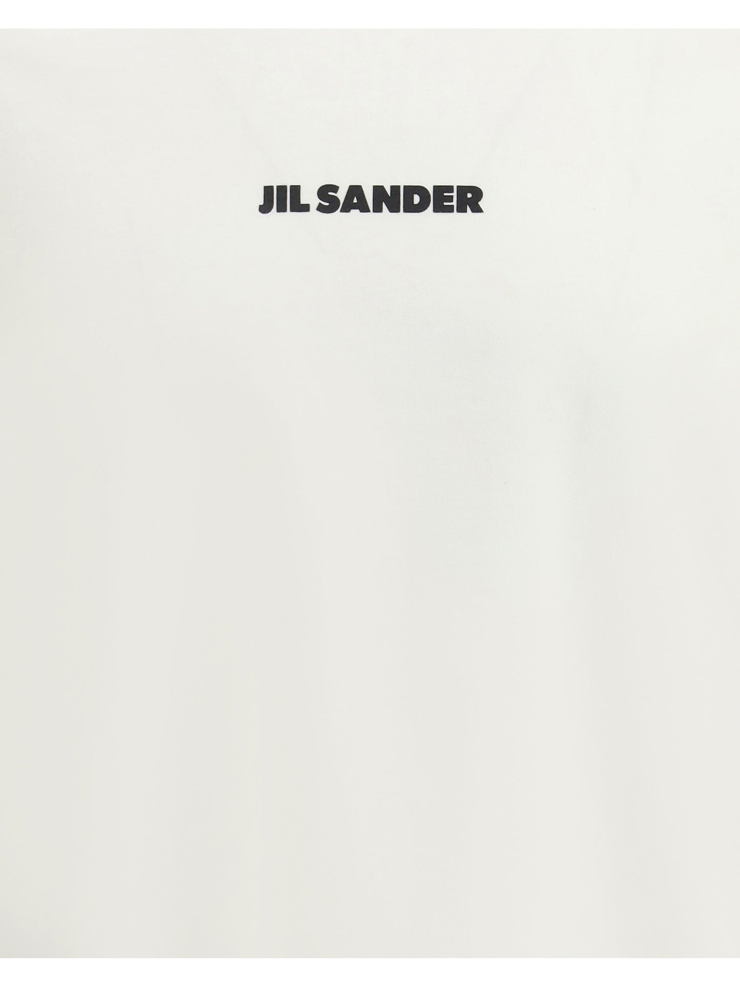 JIL SANDER Crew-neck cotton T-shirt with printed logo