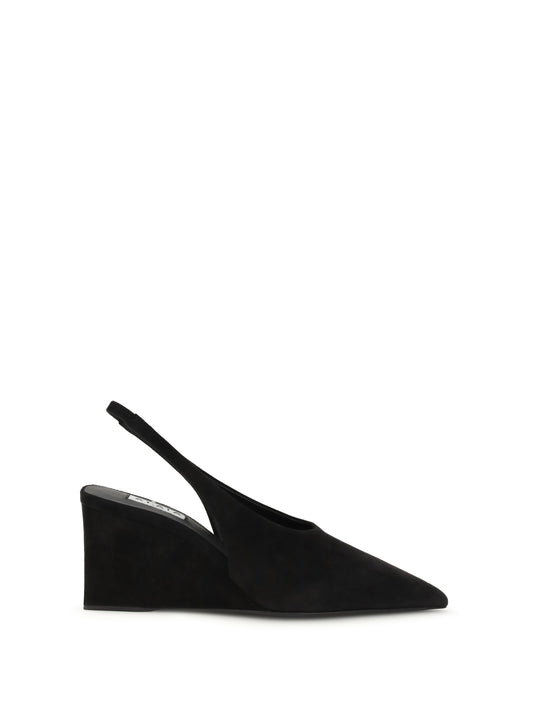 ALAÏA Cube wedge slingback Pumps
