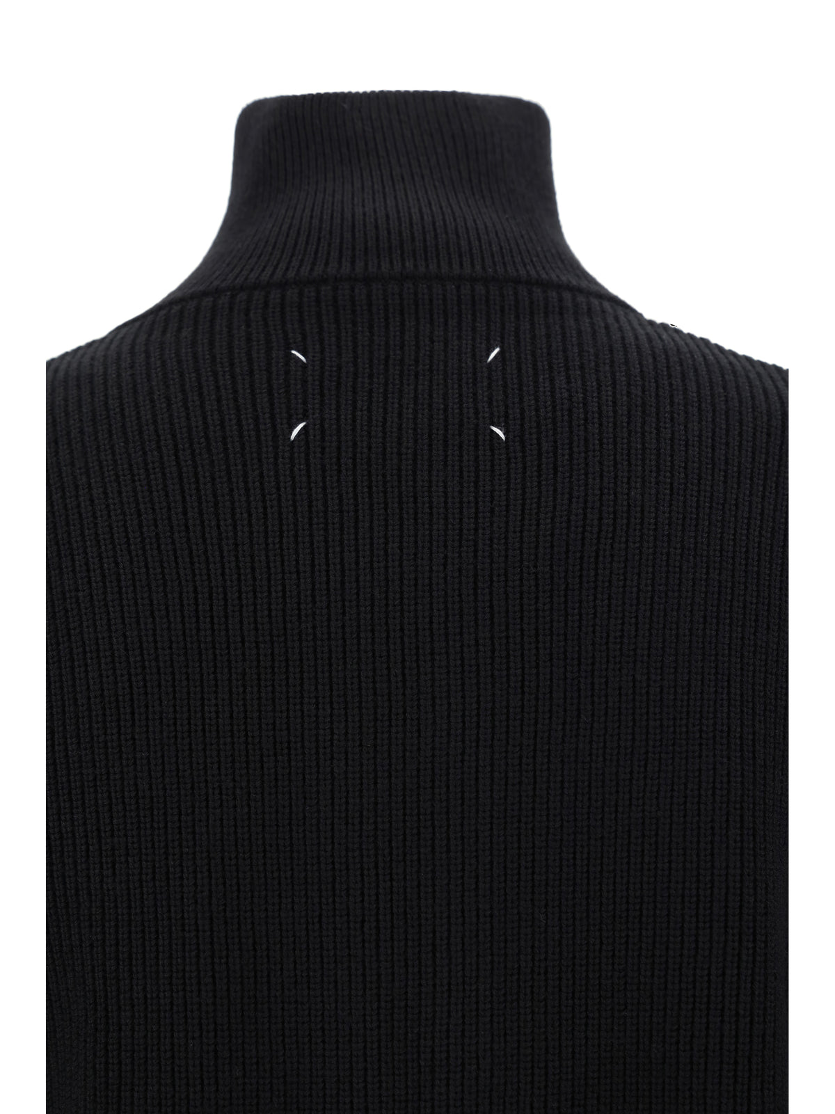 Maison Margiela Cotton zip-up Sweater - Black