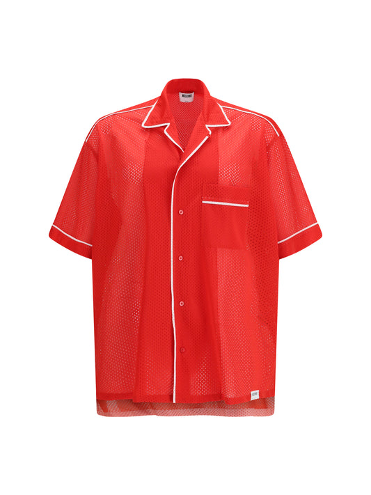 MOSCHINO Technical mesh Shirt with reversed 22 print