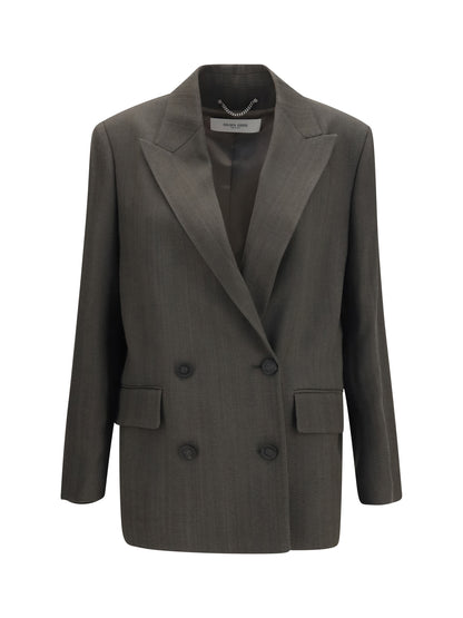 Golden Goose Double-breasted Blazer with drawstring - Deep Tundra