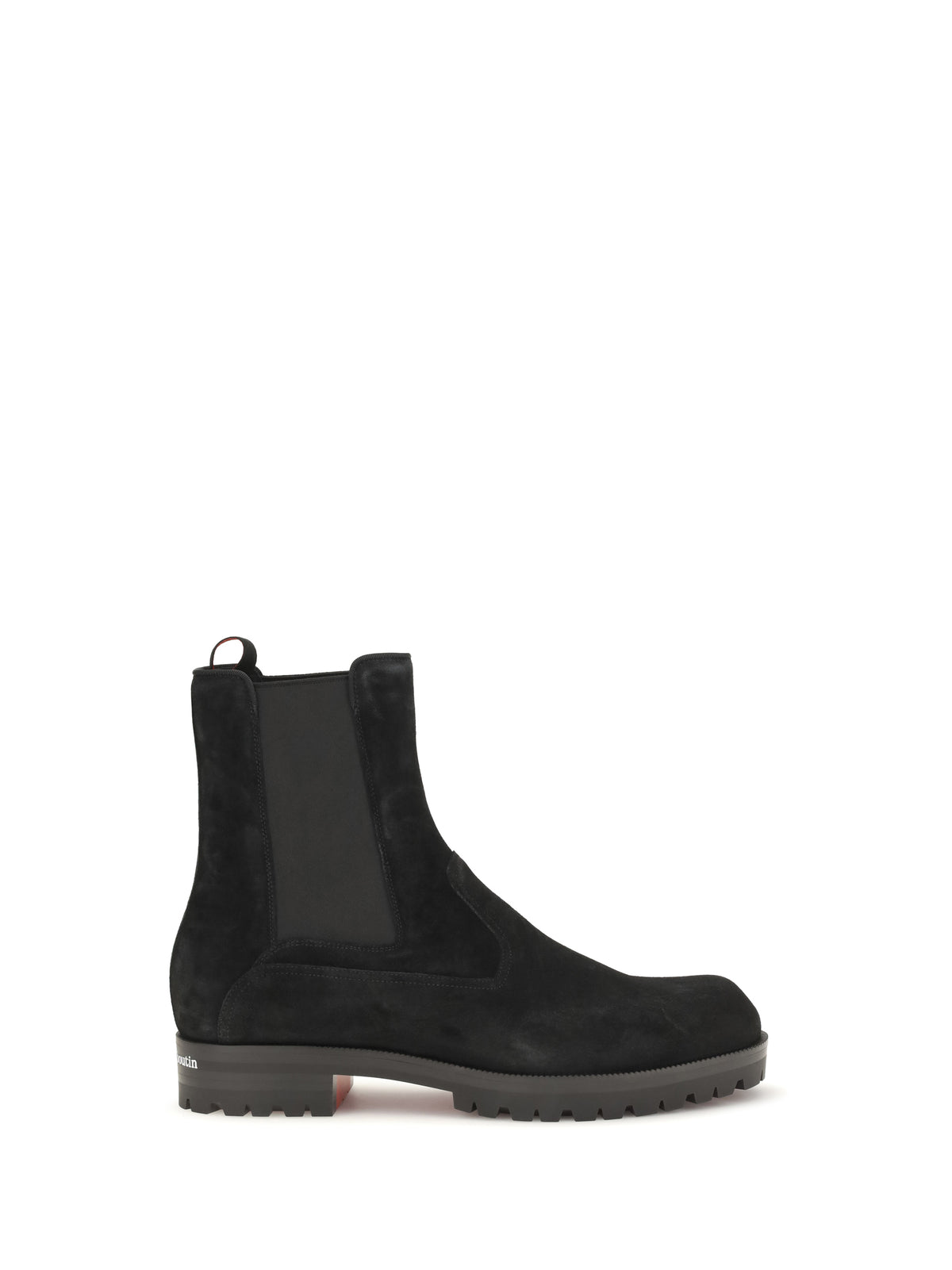 Christian Louboutin Cavernos suede Chelsea Boots - Black