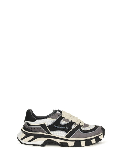 Dolce & Gabbana Sneakers with mesh details - White/Black