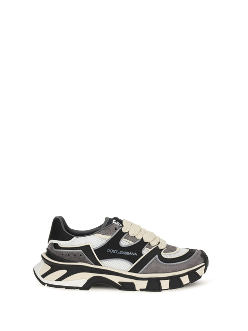 Dolce & Gabbana Sneakers with mesh details - White/Black