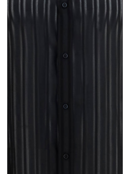Gucci Striped silk gauze Shirt - Black