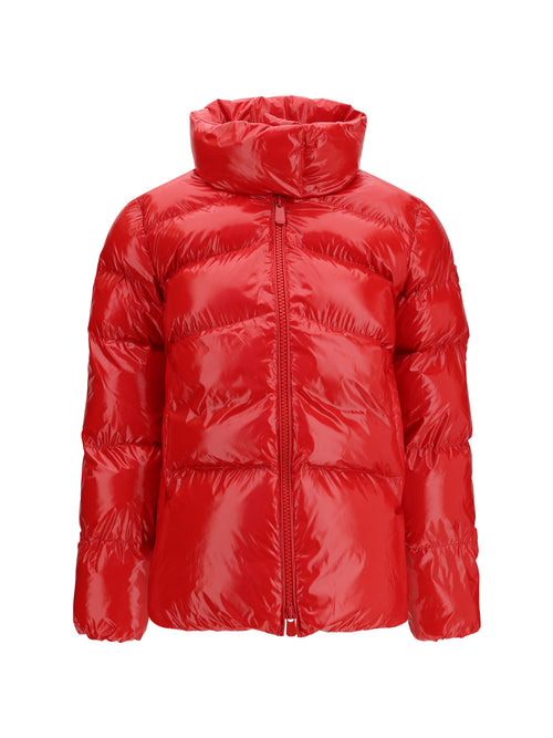 Pinko Glossy quilted Puffer Jacket - Red Burgundy Wine