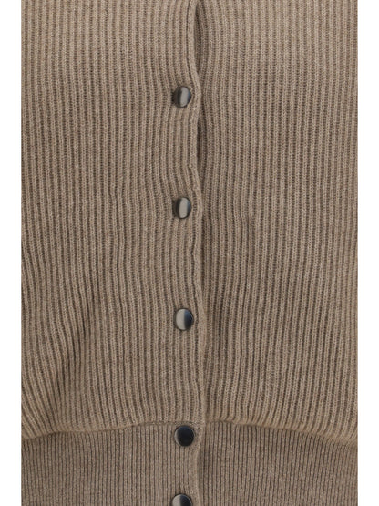 Brunello Cucinelli Ribbed cashmere Bomber - Brown