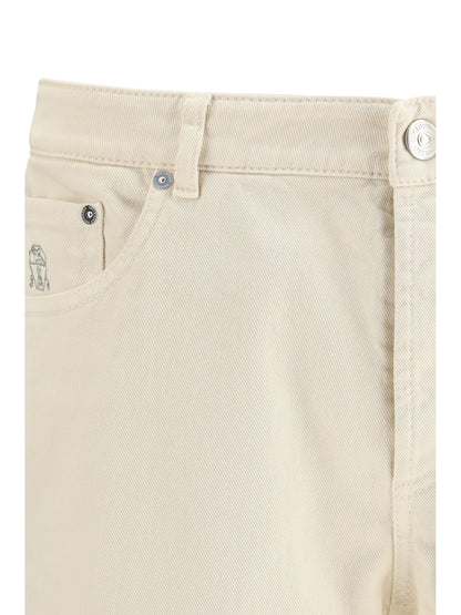 BRUNELLO CUCINELLI Jeans with turn-up hem