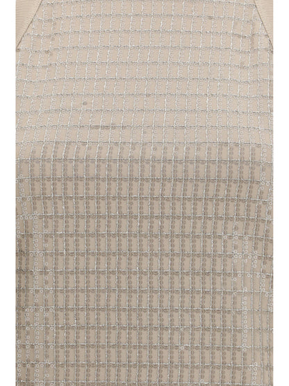 Brunello Cucinelli Top in cotton with luminous embroidery - Talco