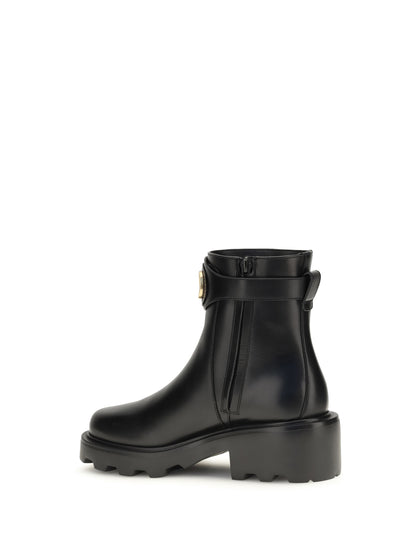 Valentino Garavani VLogo Signature Ankle Boots - Black
