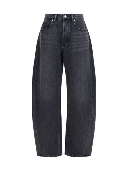 Alexander Wang Crystal balloon Jeans - Grey Aged