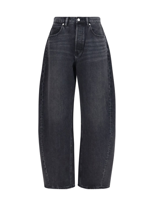 Alexander Wang Crystal balloon Jeans - Grey Aged