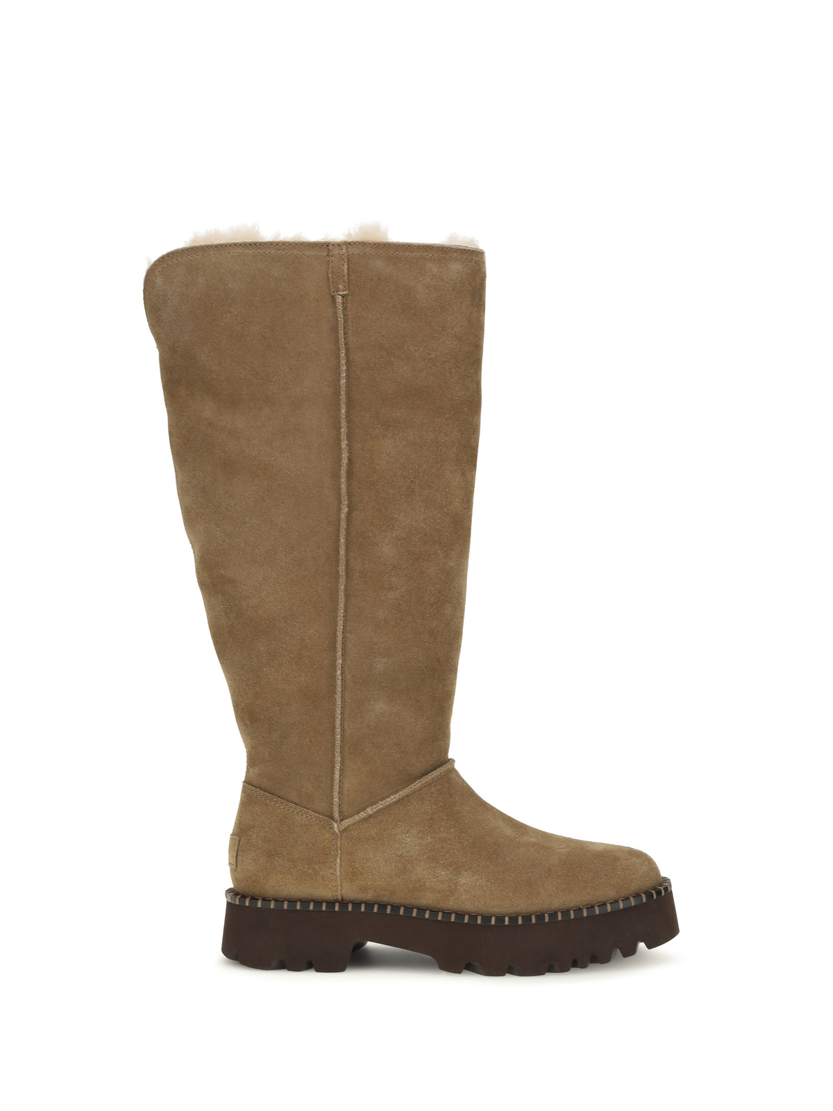 UGG Uptowner Suede Tall Boots - Light Bronze