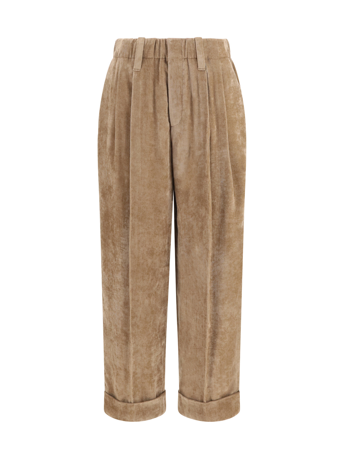 Brunello Cucinelli Corduroy tailored Pants - Cappuccino