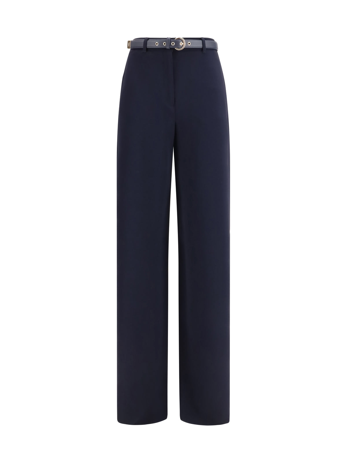 Max Mara Studio Elegant Pants with belt - Blue