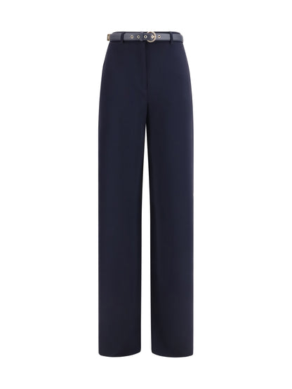 Max Mara Studio Elegant Pants with belt - Blue