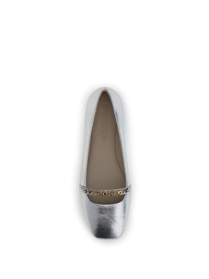 PINKO Metallic Ballerinas