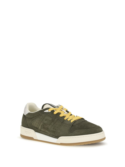 Fendi Match suede Sneakers - Muschio+Whi Marr.Sc