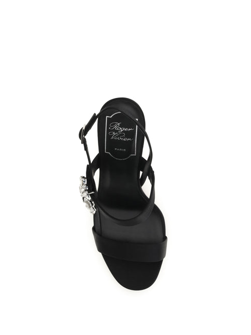 Roger Vivier Bouquet Sandals - Black