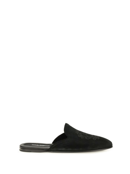 Dolce & Gabbana Calfskin leather Mules - Black