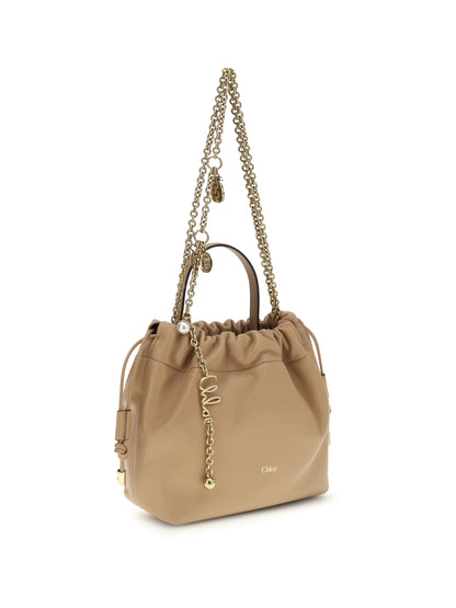 Chloé Icons leather chain Shoulder Bag - Light Tan