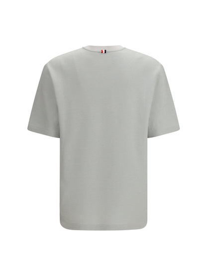 THOM BROWNE Short-sleeve cotton-linen T-shirt