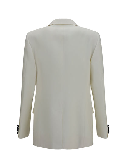Valentino Two-tone wool Jacket - Ivory/Black