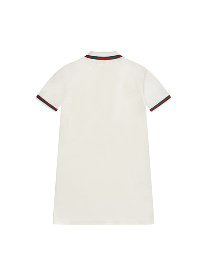 Gucci Web stripe jersey Polo Dress for Girl - Sunlight/Mix