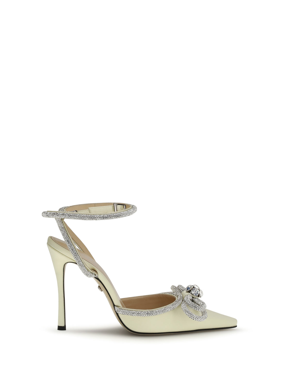 Mach & Mach Satin Pumps - Pastel Yellow