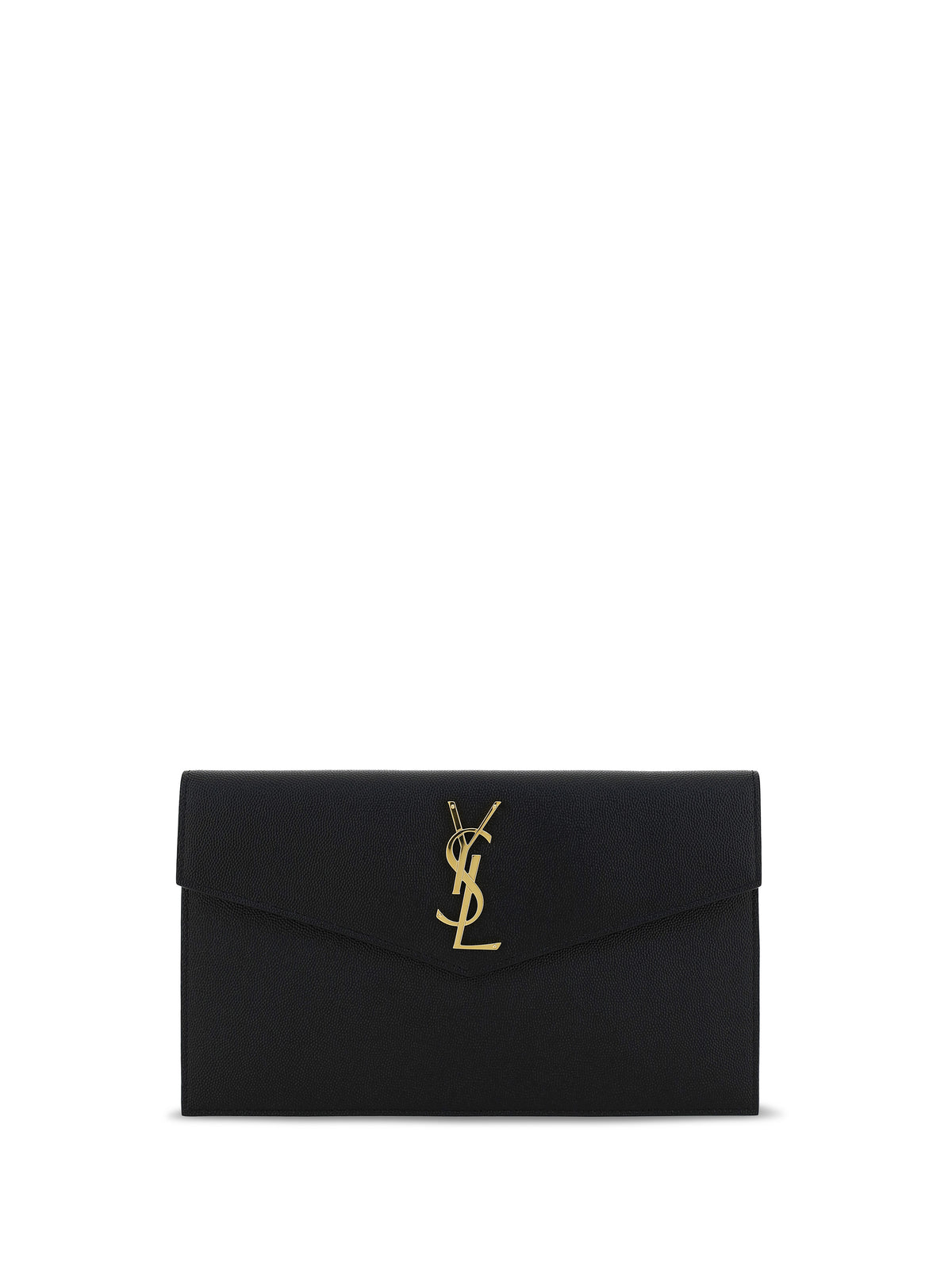Saint Laurent Leather Pochette - Black