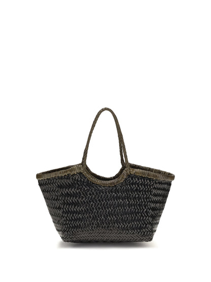 Dragon Diffusion Medium Nantucket Handbag - Black/Khaki