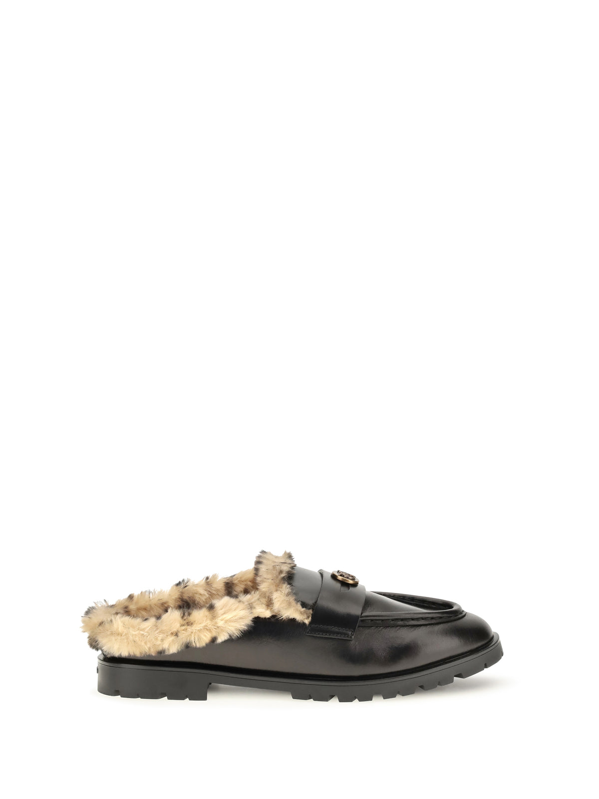 Pinko Nora padded leather Sabots - Black