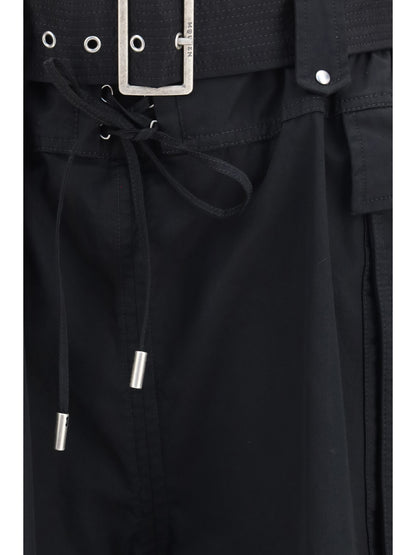 ALEXANDER McQUEEN Cotton Shorts with belt