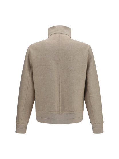 Brunello Cucinelli Double-face cashmere Jacket - Sand/Camel